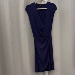 Tommy Bahama Navy Draped Midi Dress